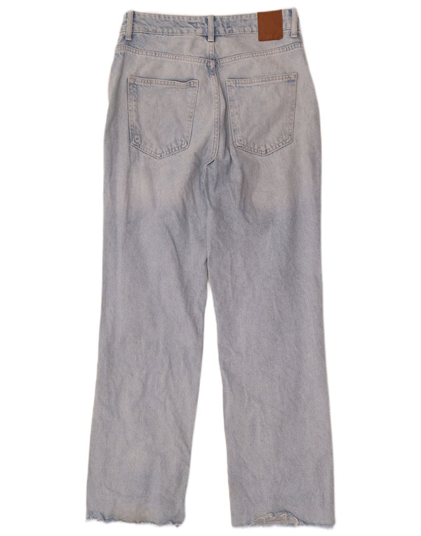 Damskie proste dżinsy Zara EU 38 Small W28 L29 Niebieskie bawełniane