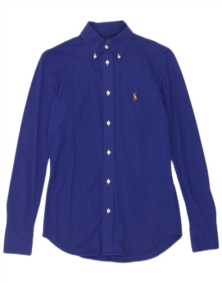 RALPH LAUREN Koszula męska XS, niebieska, bawełniana