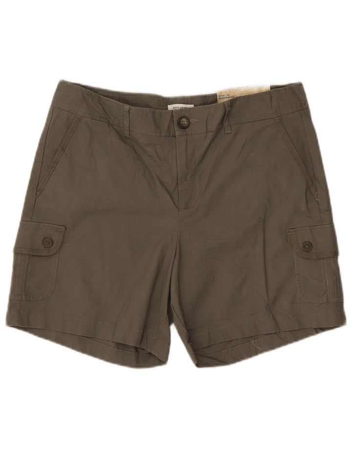 Damskie spodenki cargo ze stretchem Dockers US 10, duże, W32, bawełna khaki