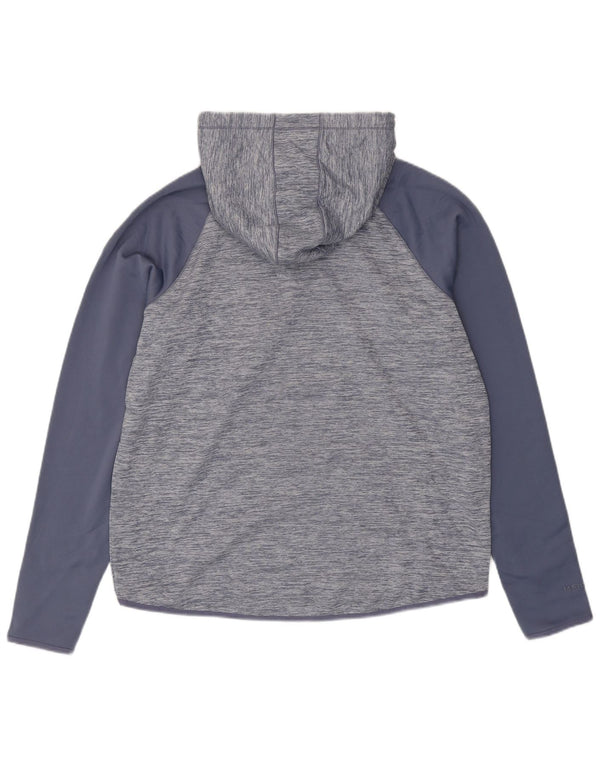 Damska bluza z kapturem UNDER ARMOUR Cold Gear UK 18 XL, niebieska nakrapiana