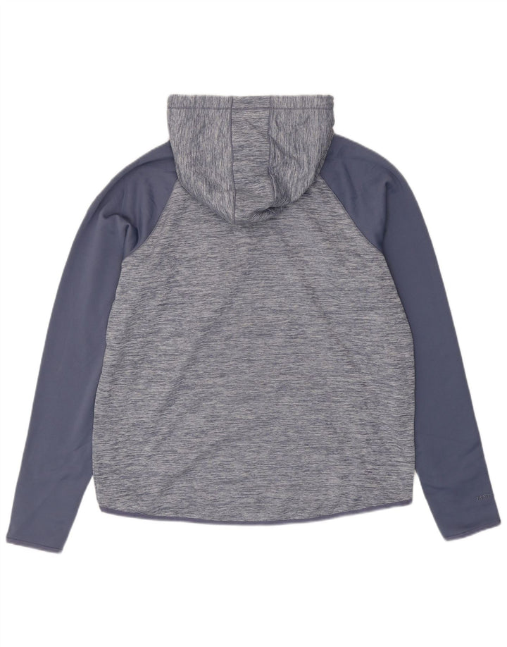 Damska bluza z kapturem UNDER ARMOUR Cold Gear UK 18 XL, niebieska nakrapiana