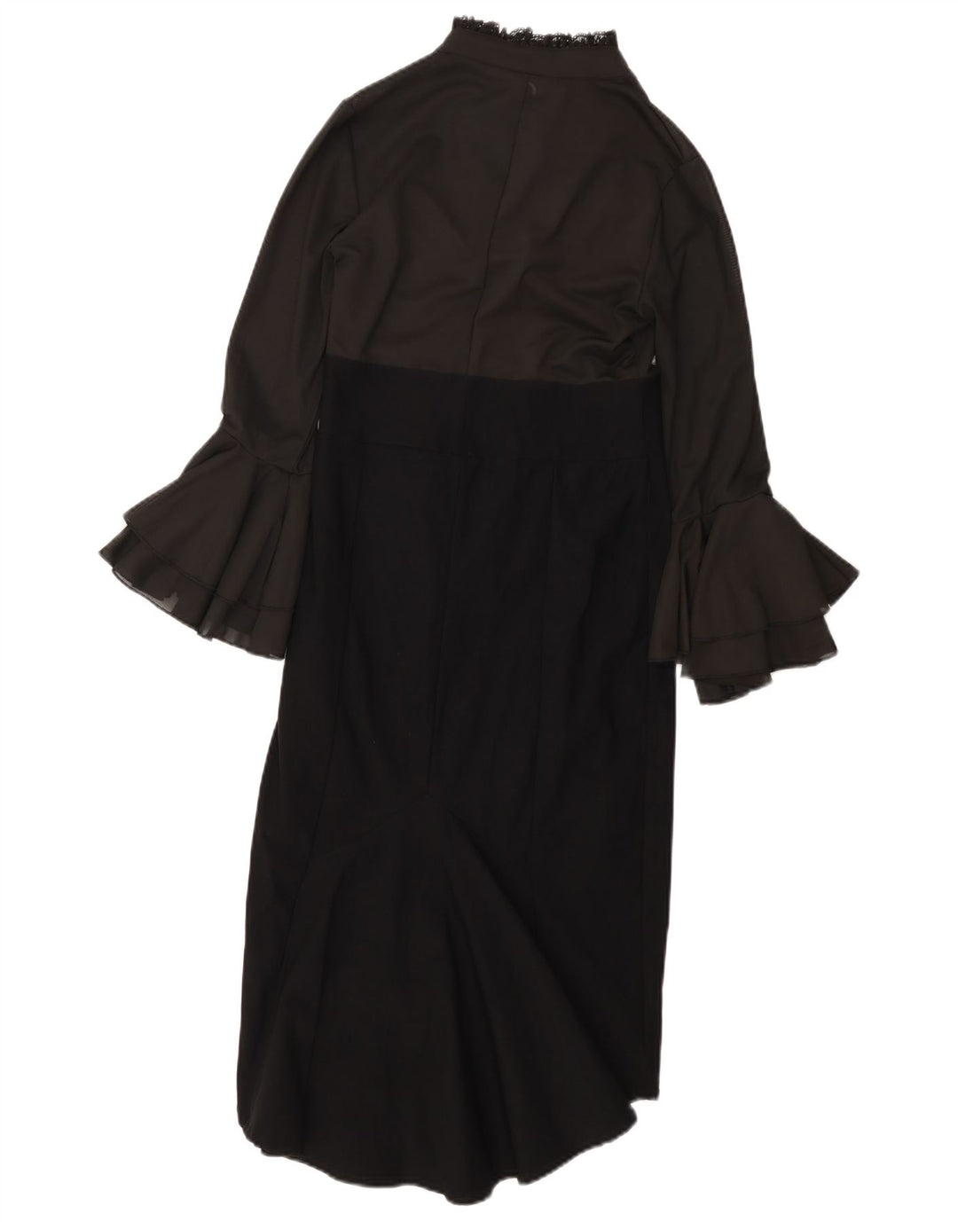 Damska sukienka maxi z długim rękawem KILLSTAR UK 8, mała, czarna, z blokami kolorów