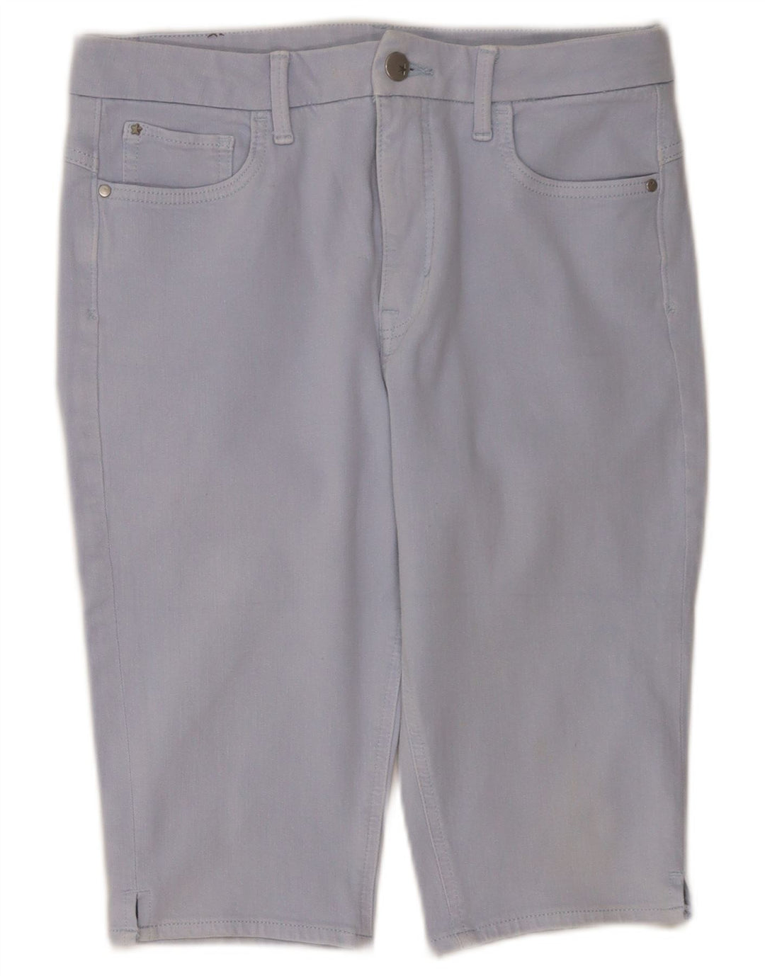 Marks & Spencer Damskie Bermudy Casual Spodenki UK 12 Średnie W30 Niebieskie Bawełniane