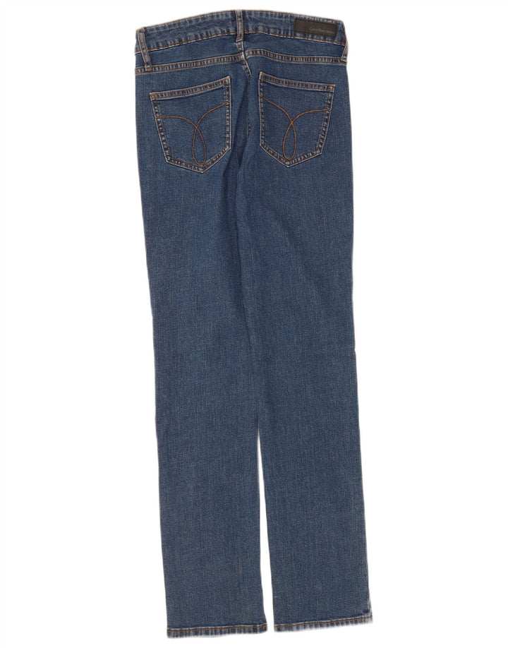 Damskie jeansy Calvin Klein Straight W30 L30 Niebieskie