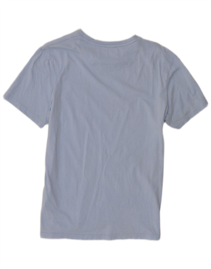 T-shirt męski Lyle & Scott, duży, niebieski, bawełniany z blokami kolorów