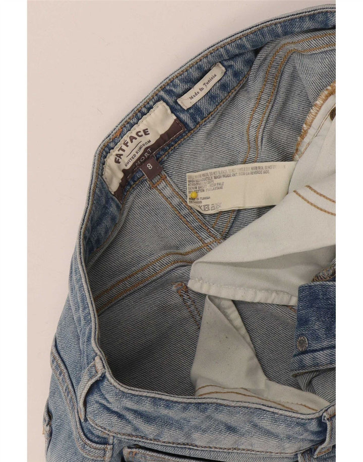 Damskie spodenki jeansowe Fat Face UK 8 Small W30 Niebieskie bawełniane