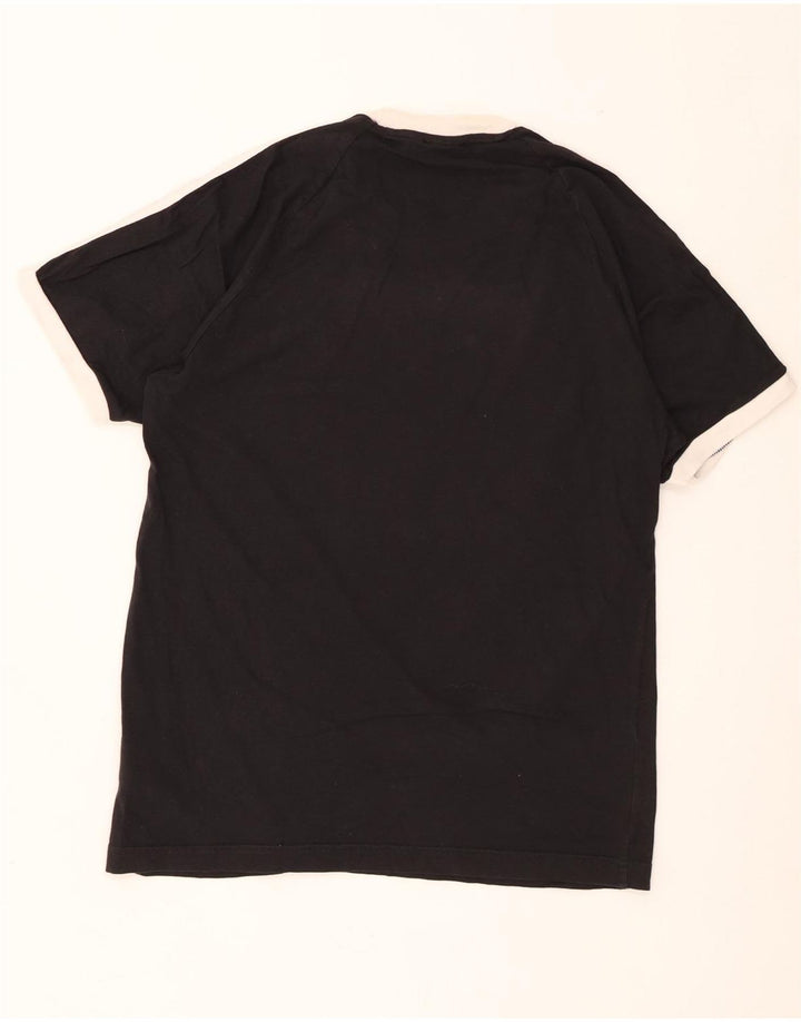Adidas Męski T-shirt Top Średni Czarny Bawełniany