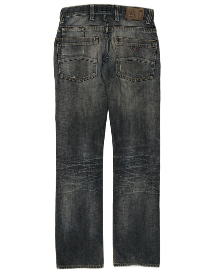 Damskie jeansy Bootcut Armani W30 L32 Niebieskie bawełniane