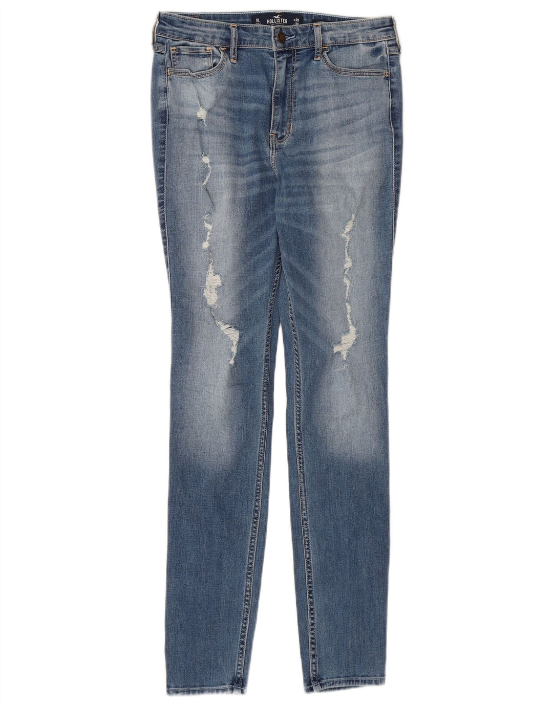 HOLLISTER Damskie jeansy rurkowe US 9 Medium W29 L32 Niebieskie bawełniane