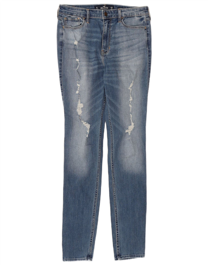 HOLLISTER Damskie jeansy rurkowe US 9 Medium W29 L32 Niebieskie bawełniane