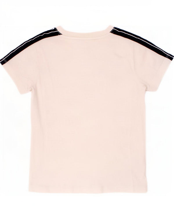 Chłopięcy T-shirt z grafiką Champion, 7-8 lat, mały, biały, bawełniany w bloki kolorów