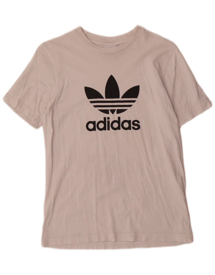 Męska koszulka z grafiką Adidas, mała, biała