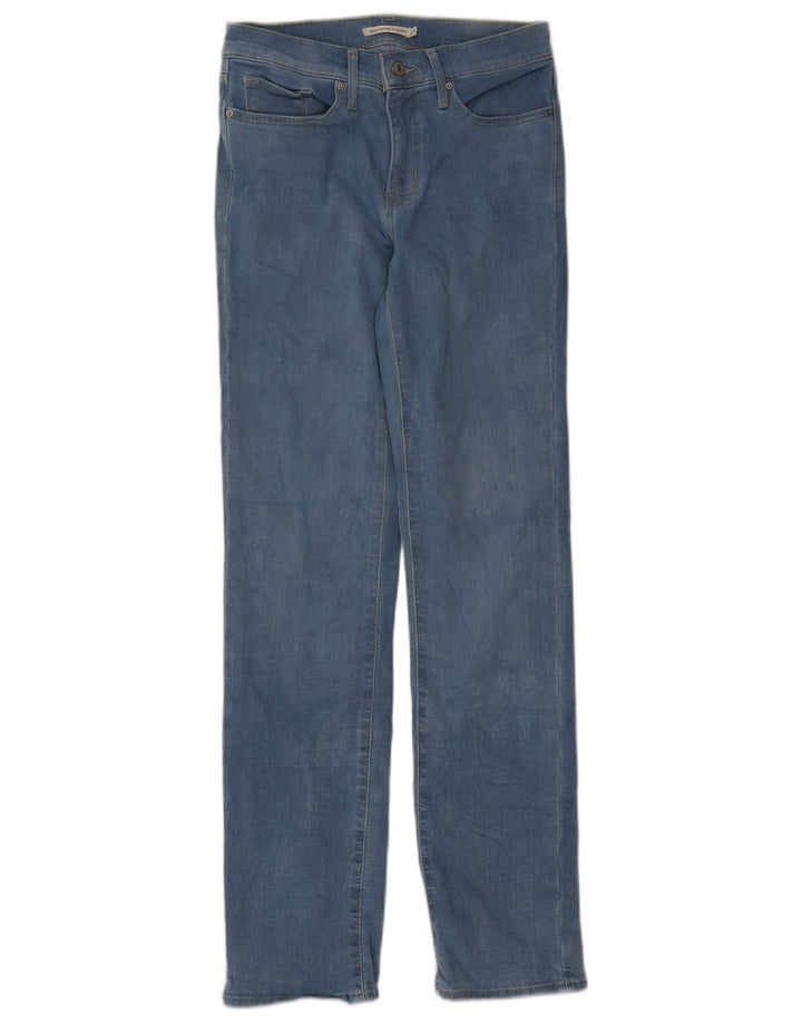 Damskie dżinsy Levi's 314 Shaping Straight W27 L32 Niebieska bawełna