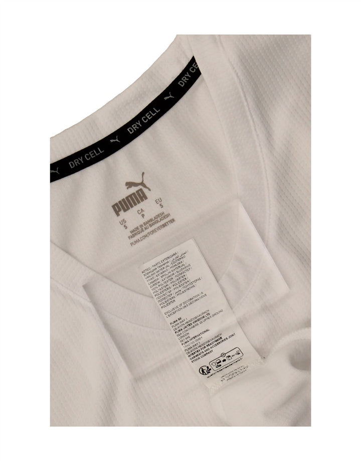 PUMA Mens Vest Top Small White Polyester Vintage Puma and Second-Hand Puma from Messina Hembry 