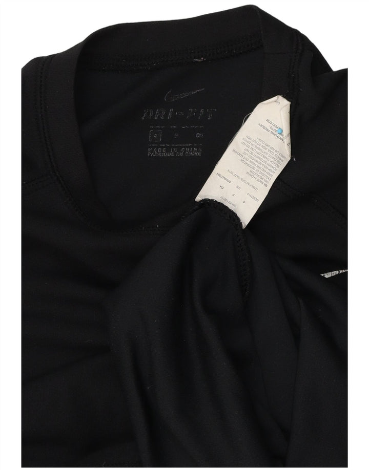 Męski T-shirt Nike Dri Fit, mały, czarny poliester