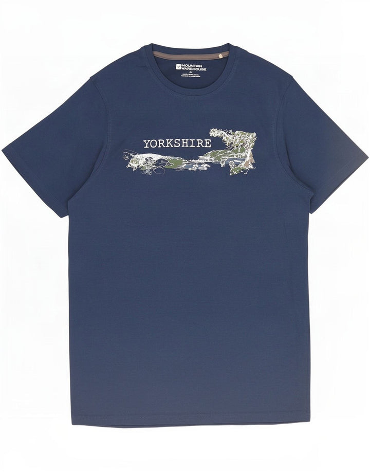 Męski T-shirt z grafiką Mountain Warehouse Yorkshire, mały, granatowy