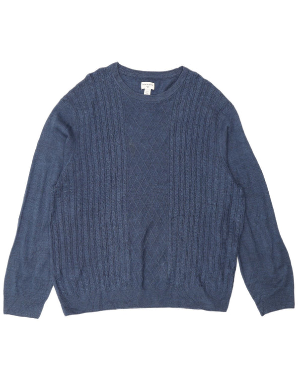 Męski sweter z wycięciem pod szyją Dockers 2XL Granatowy akryl