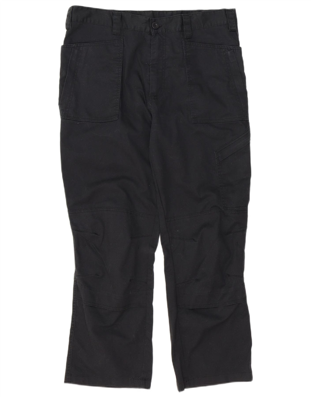 DICKIES Mens Straight Cargo Trousers W36 L28  Black Polyester