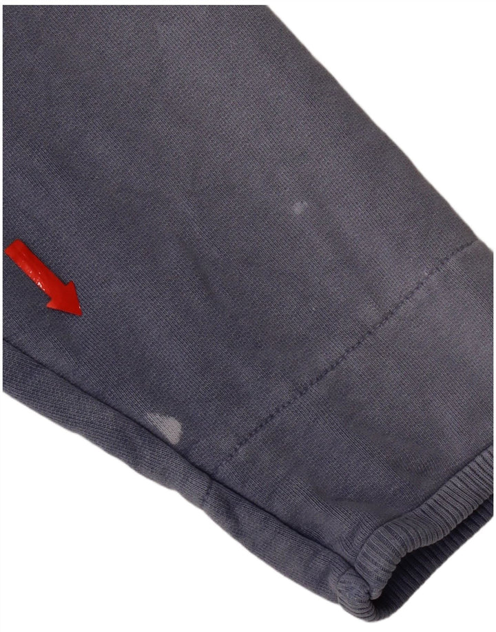 Męska bluza z zamkiem błyskawicznym Weird Fish, średnia niebieska, bawełniana