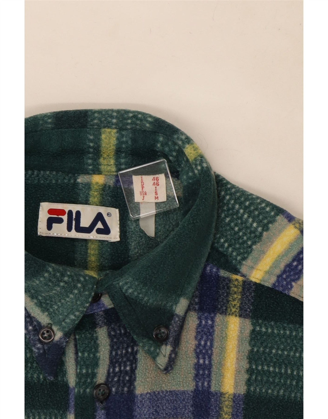 Męska koszula polarowa Fila IT 46 Small Green