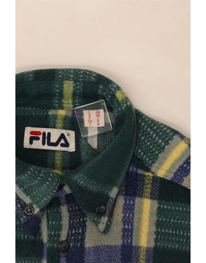 Męska koszula polarowa Fila IT 46 Small Green