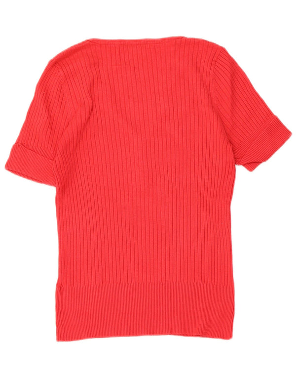 T-shirt damski Marks & Spencer Top UK 14, średni czerwony, wiskoza