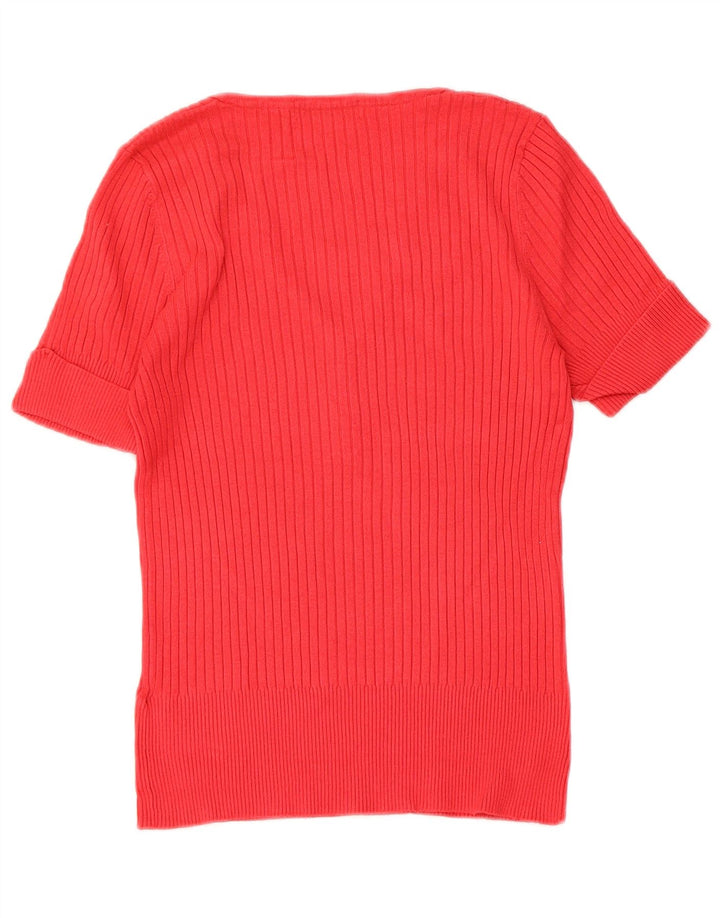 T-shirt damski Marks & Spencer Top UK 14, średni czerwony, wiskoza