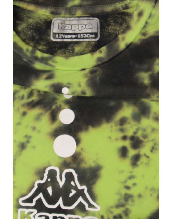 Chłopięcy sweter z grafiką Kappa 11-12 lat, zielony Tie Dye