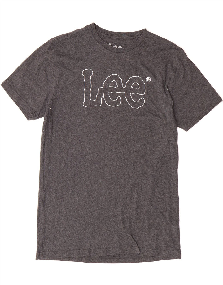 LEE Mens Graphic T-Shirt Top Small Grey Cotton Vintage Lee and Second-Hand Lee from Messina Hembry 