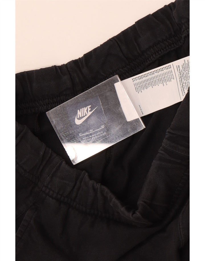 Męskie spodenki sportowe Nike z grafiką, średniej wielkości, czarne, bawełniane