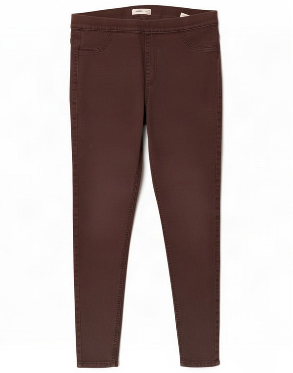 Marks & Spencer Damskie dżinsy Jegging UK 14 Large W32 L26 Brązowa bawełna