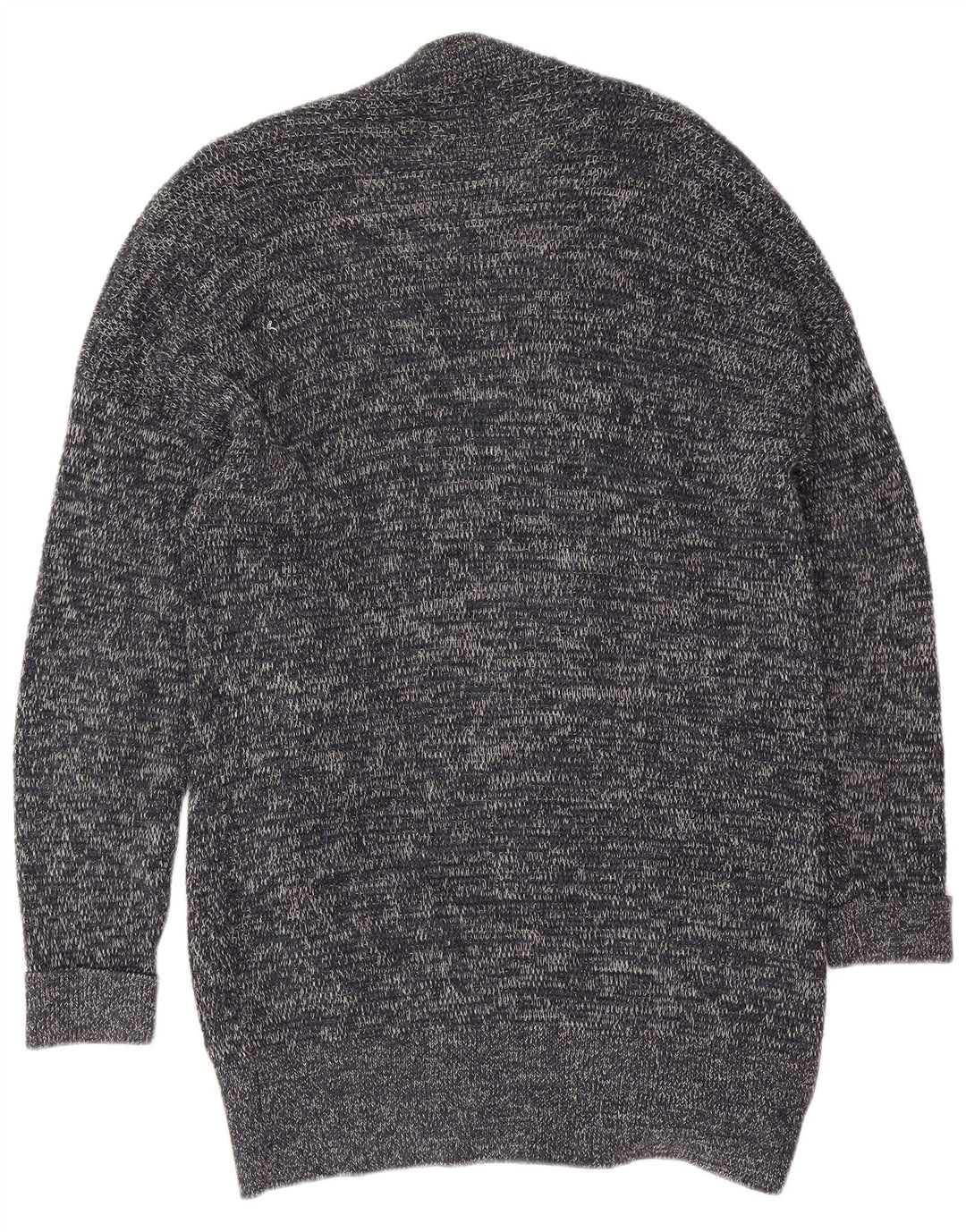 Zara Męski sweter rozpinany, mały, szary, z bawełny w plamki