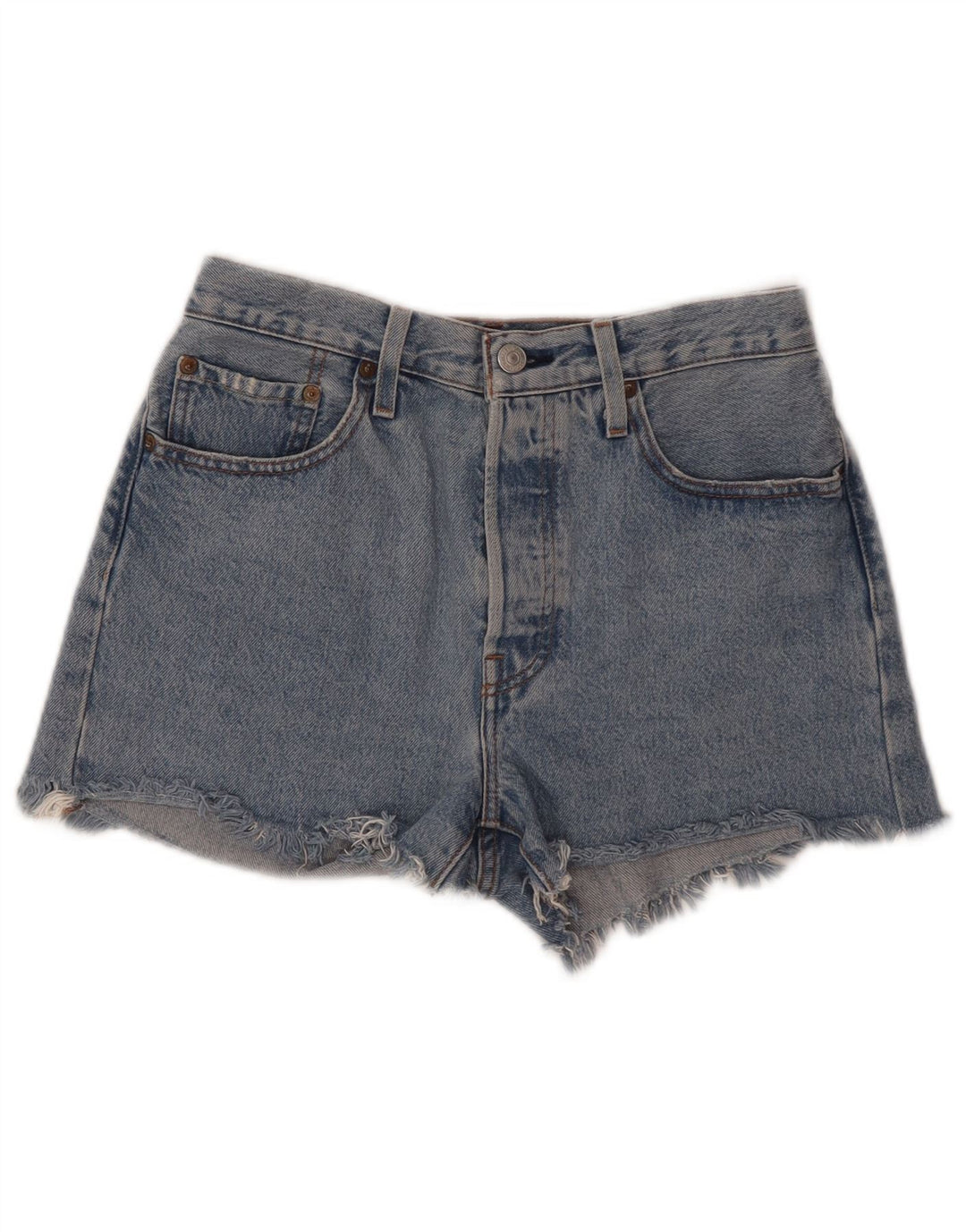 Damskie spodenki jeansowe LEVI'S 501 W27, małe, niebieskie, bawełniane