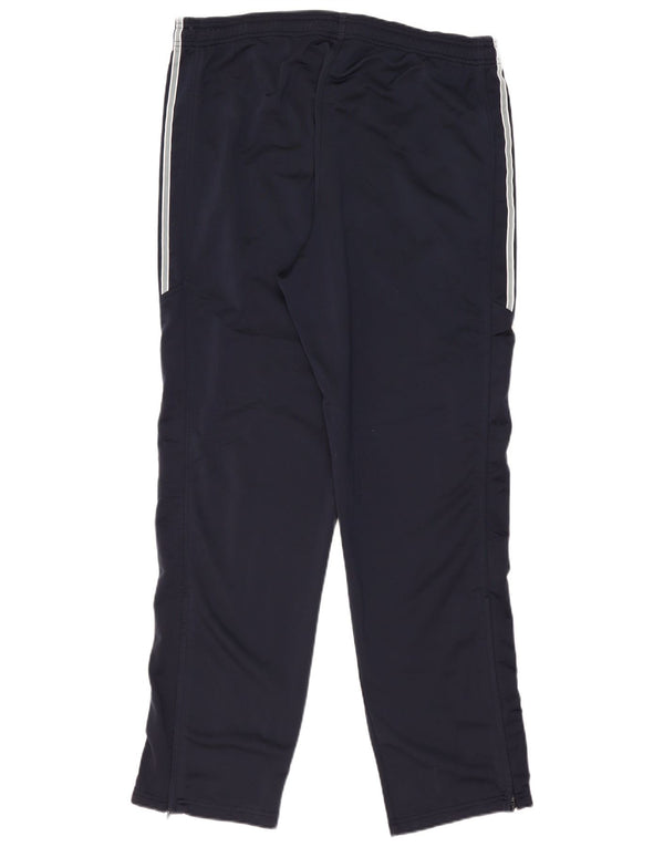 ADIDAS Mens Tracksuit Trousers UK 44/46 Large Navy Blue Polyester
