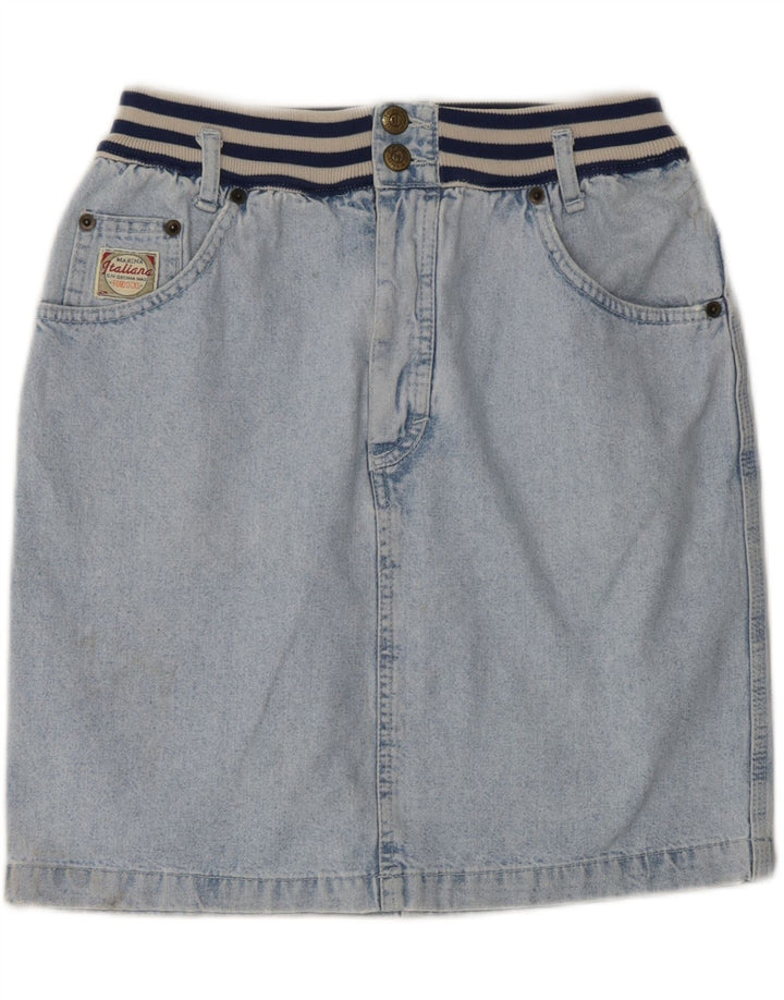 VINTAGE Womens Denim Skirt IT 44 Medium W28  Blue Cotton Vintage Vintage and Second-Hand Vintage from Messina Hembry 