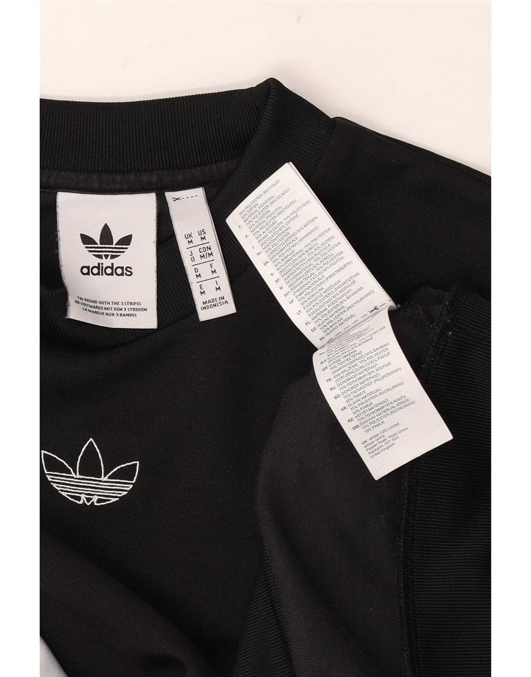 Męska bluza Adidas z grafiką, średnia czarna, poliester z blokami kolorów