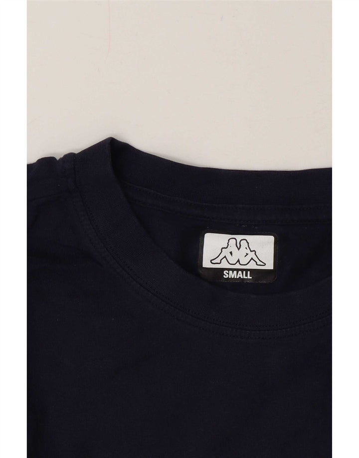 Męski T-shirt z grafiką Kappa, mały, granatowy