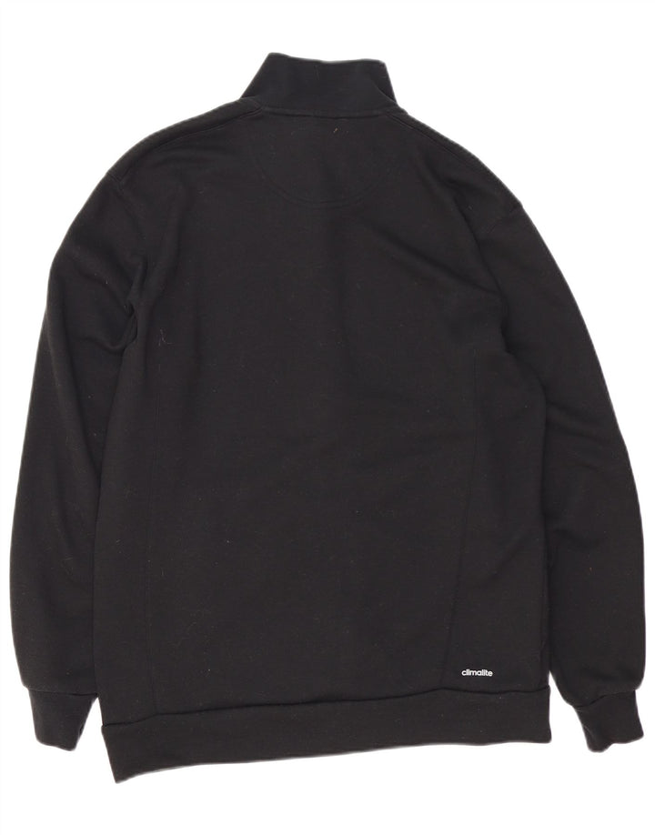 Adidas Męska kurtka dresowa Climalite UK 44/46 duża czarna bawełna