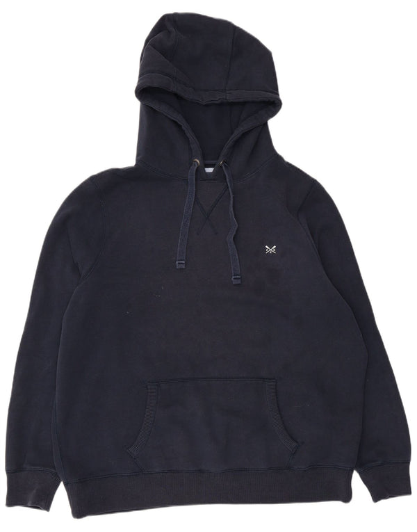 Crew Clothing Damski sweter oversize z kapturem, UK 18 XL, granatowy, bawełniany