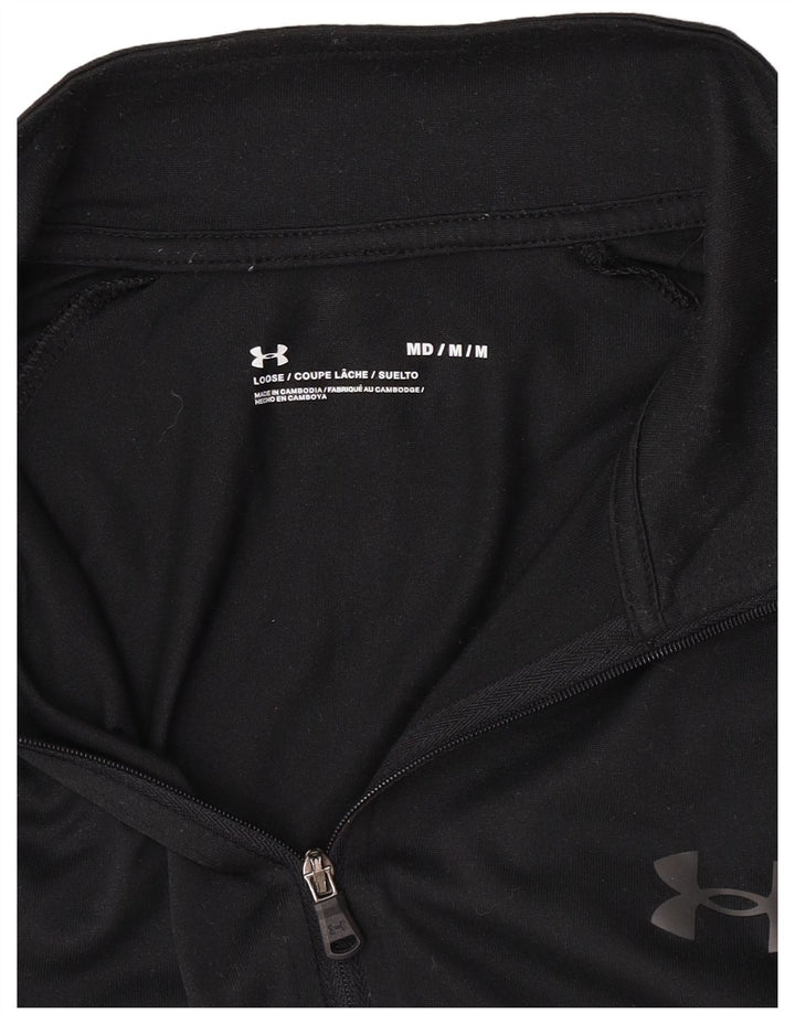 Męski dres z zamkiem błyskawicznym Under Armour, średni czarny