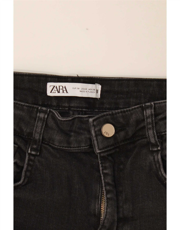 Damskie proste dżinsy Zara EU 38 Small W28 L26 Czarne