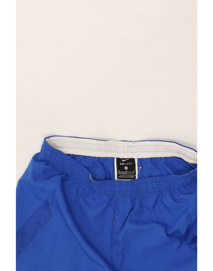 NIKE Boys Valencia Sport Shorts 10-11 Years Medium  Blue Polyester Vintage Nike and Second-Hand Nike from Messina Hembry 