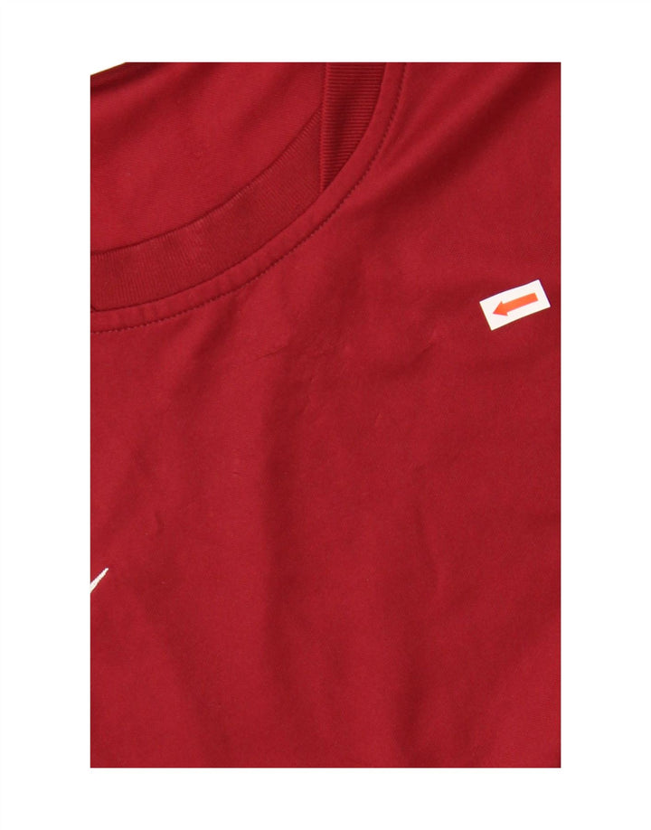 Męski T-shirt Nike Dri Fit, duży, bordowy poliester