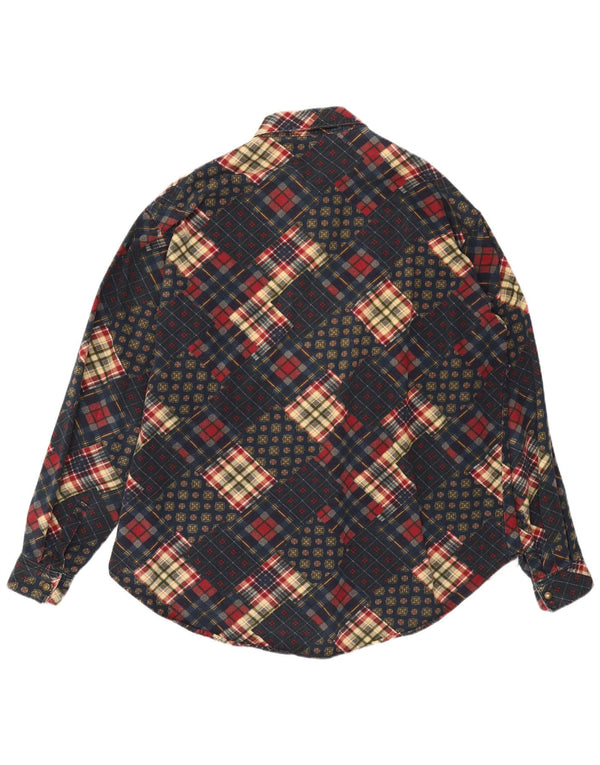 Koszula męska vintage 3XL granatowa patchworkowa