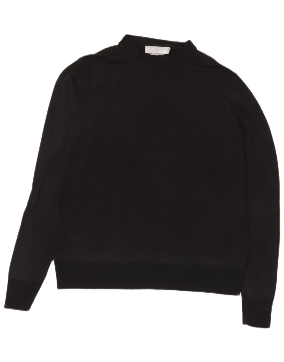 Marks & Spencer Damski sweter z golfem UK 10, mały, czarny