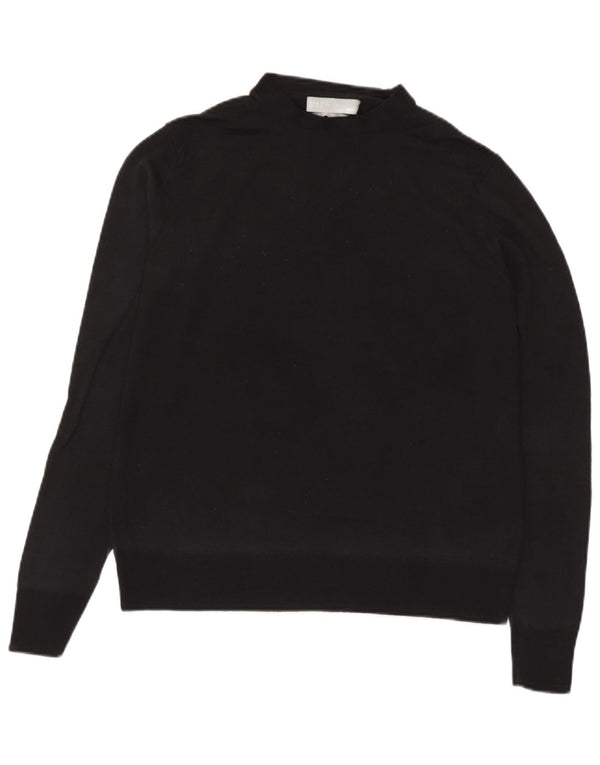 Marks & Spencer Damski sweter z golfem UK 10, mały, czarny
