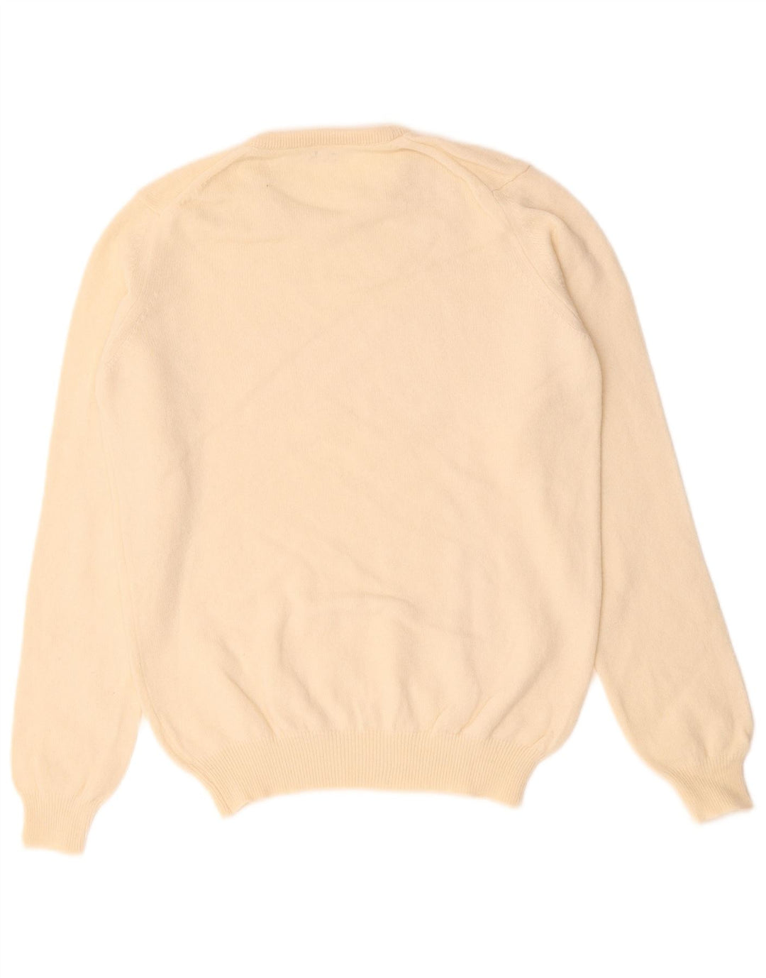 Sweter damski VINTAGE z okrągłym dekoltem UK 14 średni beż