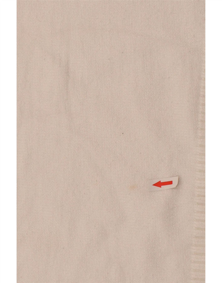 Damski sweter oversize z okrągłym dekoltem Zara UK 10 Small White Wiskoza