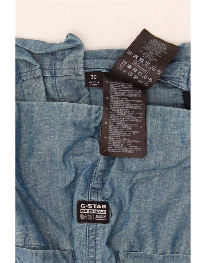 Damskie spodenki Chino G-Star Pegged W30 Średnioniebieskie, bawełniane