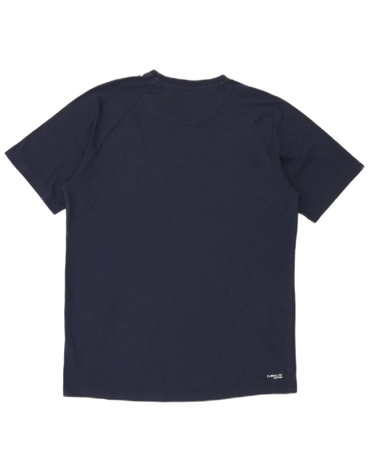 Męski T-shirt ADIDAS Climalite, duży, granatowy